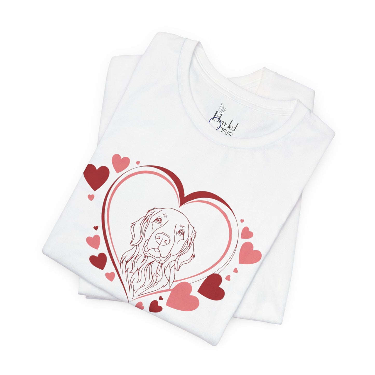 Golden Retriever Valentine’s Shirt – Perfect Gift for Dog Lovers - 2