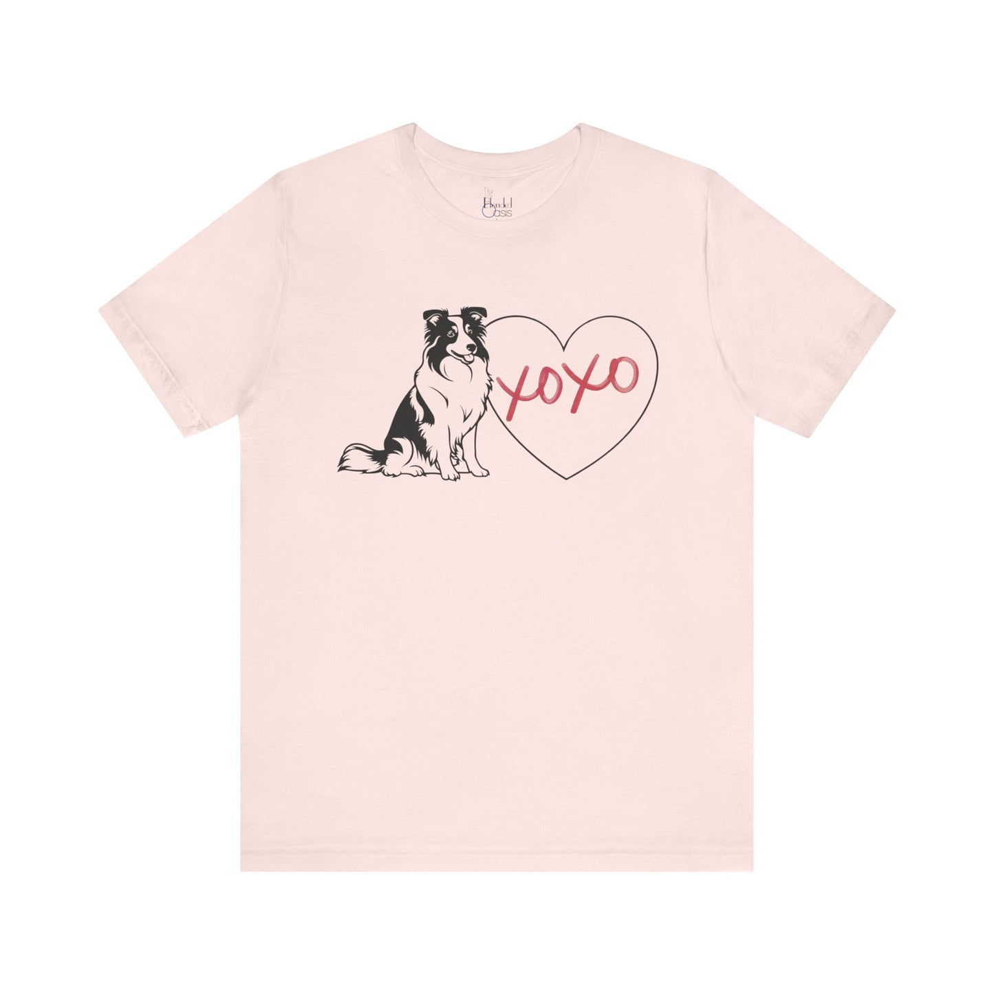 Active Dog Lovers Valentine’s Day Shirts – Outdoor Adventure Dog Apparel – SHELTIE SHETLAND SHEEPDOG 3