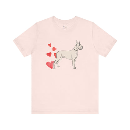 Valentine’s Day T-Shirts for Large Dog Lovers – Cute & Funny Dog Apparel – GREAT DANE 3