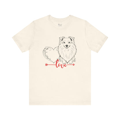 Active & Outdoorsy Dog Lover Valentine’s Day Tees – Perfect for Adventurous Pet Parents – SHELTIE SHETLAND SHEEPDOG 2