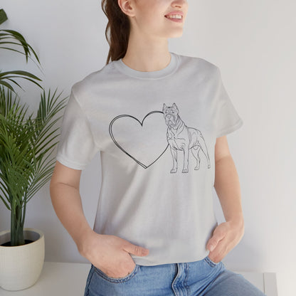 Valentine’s Day T-Shirts for Dog Lovers – Large Dog Breed Apparel Gift – CANE CORSO 3