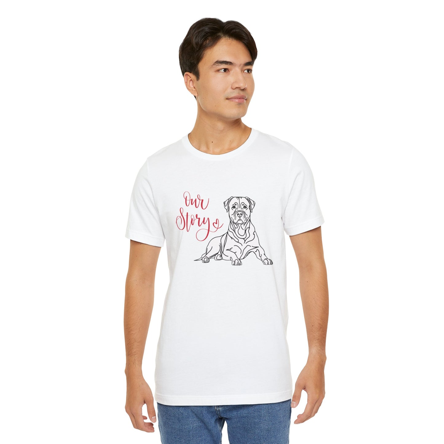 Love My Large Dog Valentine’s Day T-Shirt – Perfect for Dog Lovers – ROTTWEILER 3