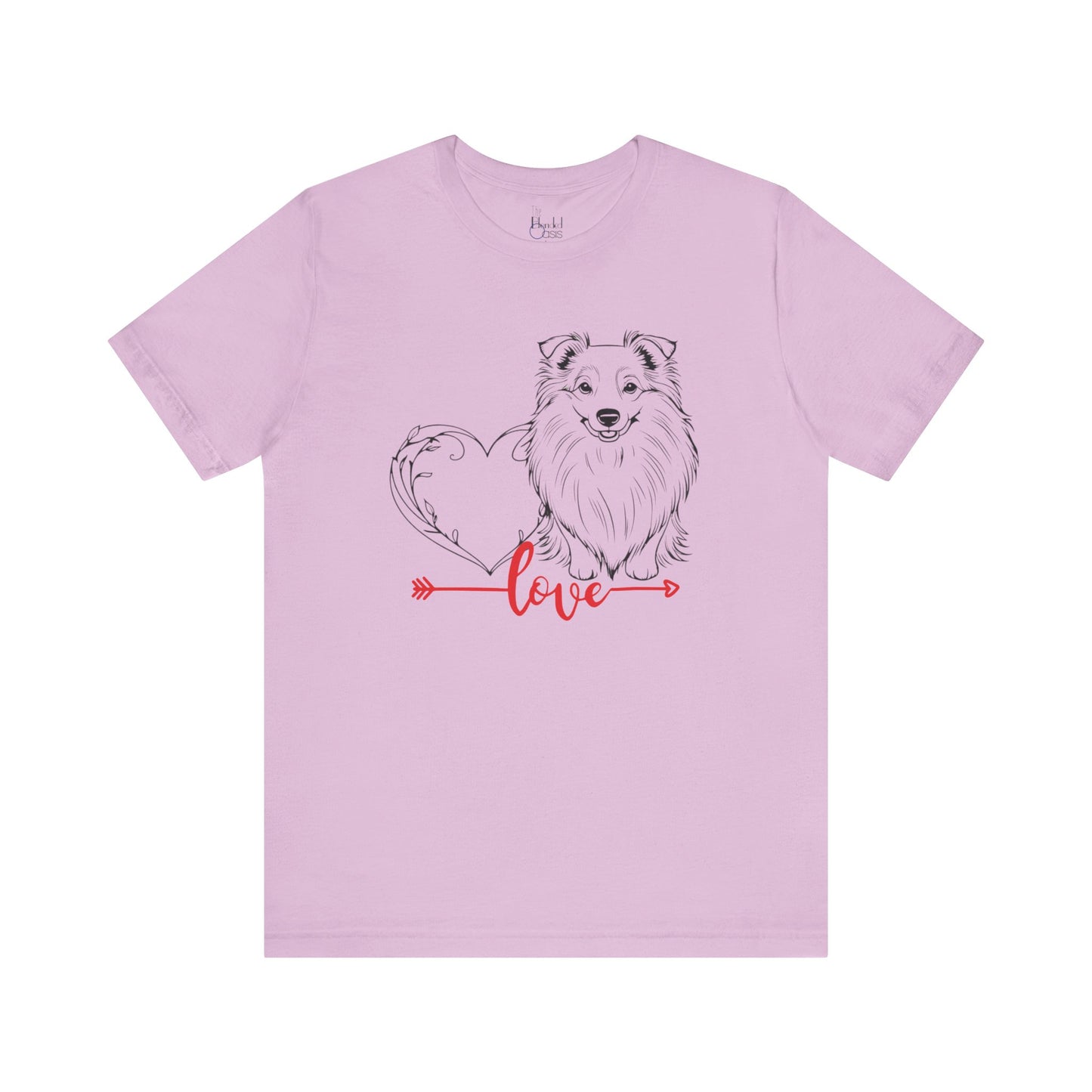 Active & Outdoorsy Dog Lover Valentine’s Day Tees – Perfect for Adventurous Pet Parents – SHELTIE SHETLAND SHEEPDOG 2