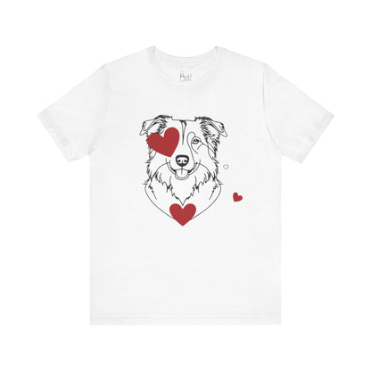 Valentine’s Day T-Shirts for Active Dog Lovers – Perfect for Outdoorsy Pet Parents – AUSTRALIAN SHEPHERD