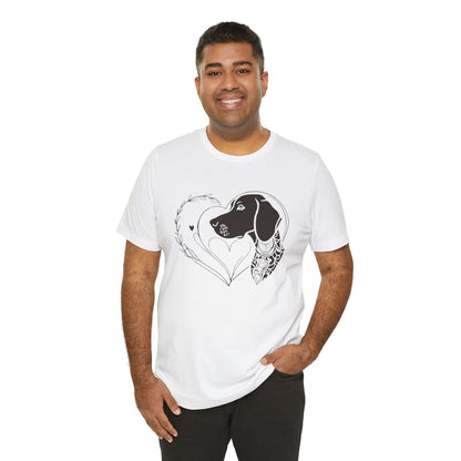 Valentine’s Day Shirt for Active Dog Lovers – Great for Hiking, Running, & Outdoors – GERMAN SHORTHAIRED POINTER 3