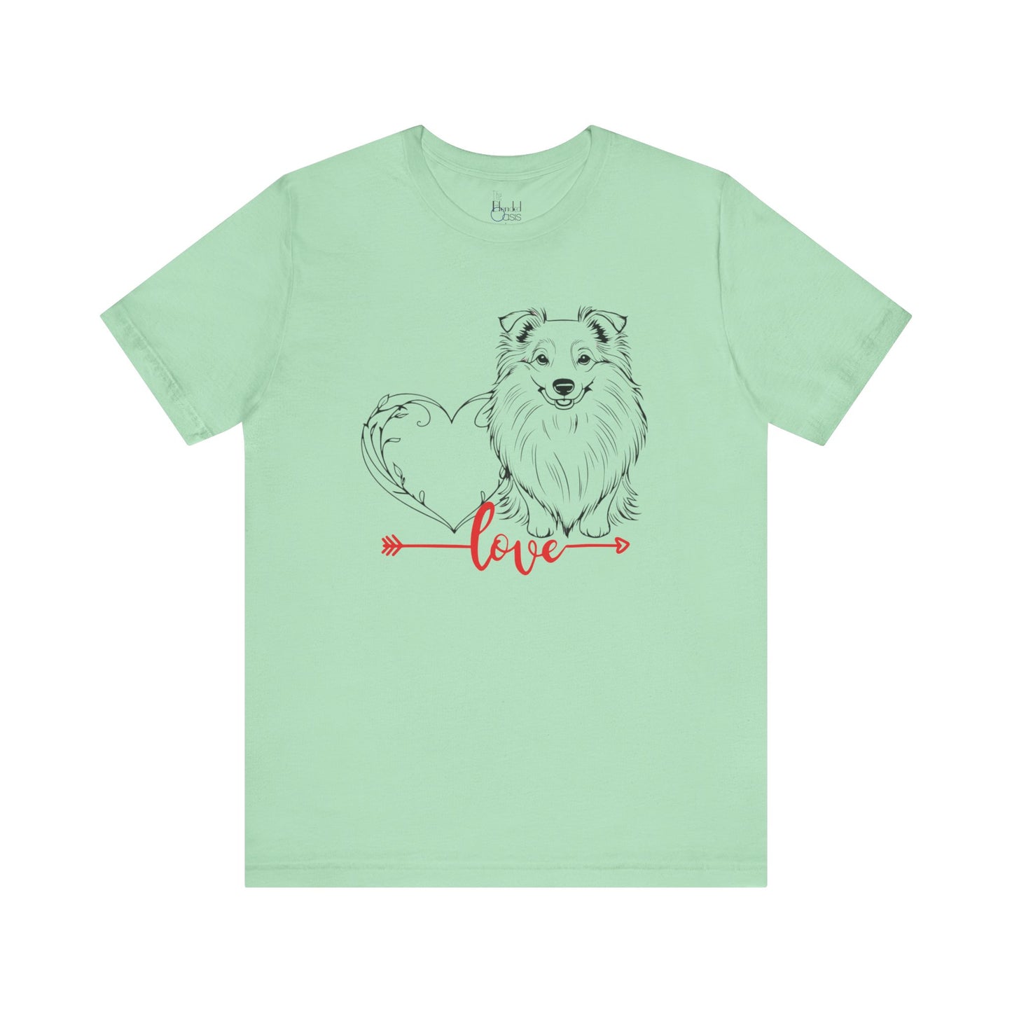 Active & Outdoorsy Dog Lover Valentine’s Day Tees – Perfect for Adventurous Pet Parents – SHELTIE SHETLAND SHEEPDOG 2