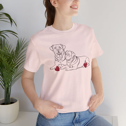 Valentine’s Day T-Shirts for Large Dog Lovers – Heartfelt Dog-Themed Tees – ROTTWEILER 2