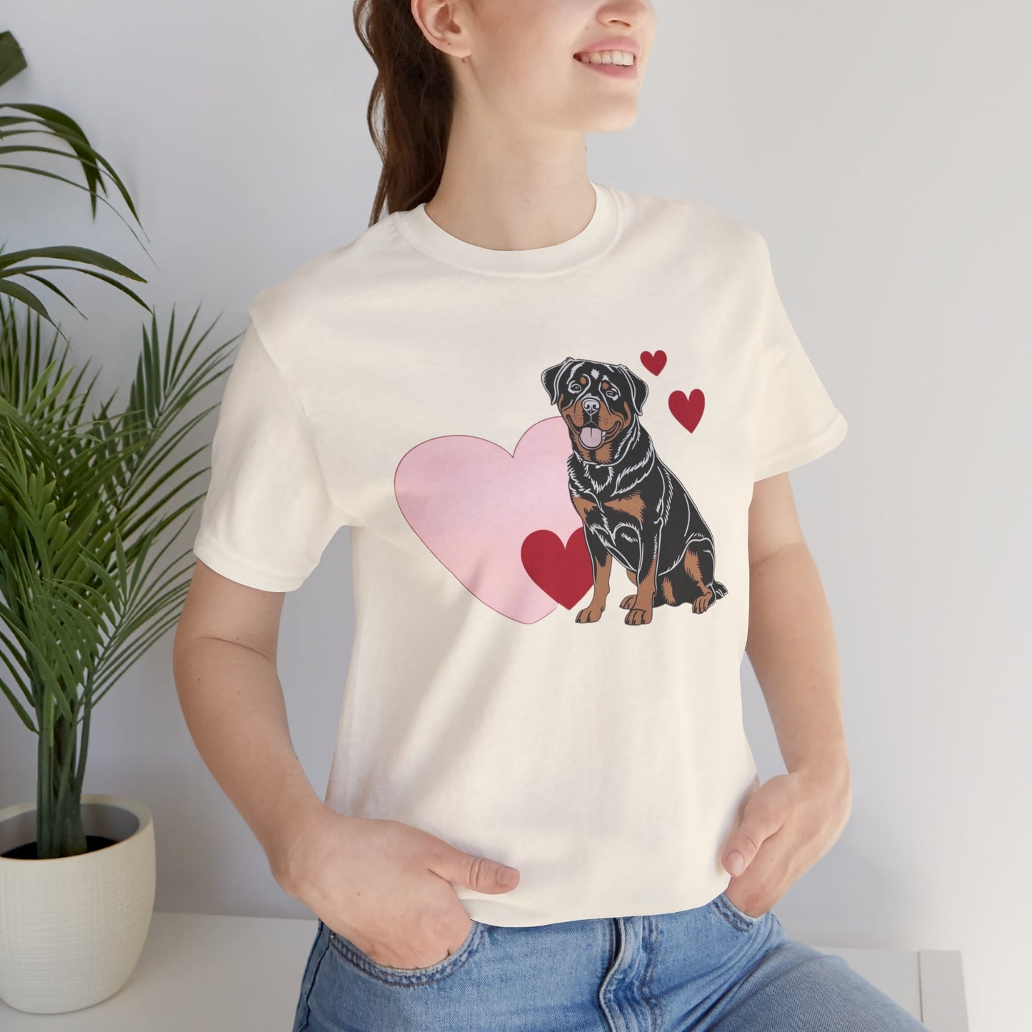 Valentine’s Day T-Shirts for Dog Lovers – Large Dog Breed Apparel Gifts – ROTTWEILER 4