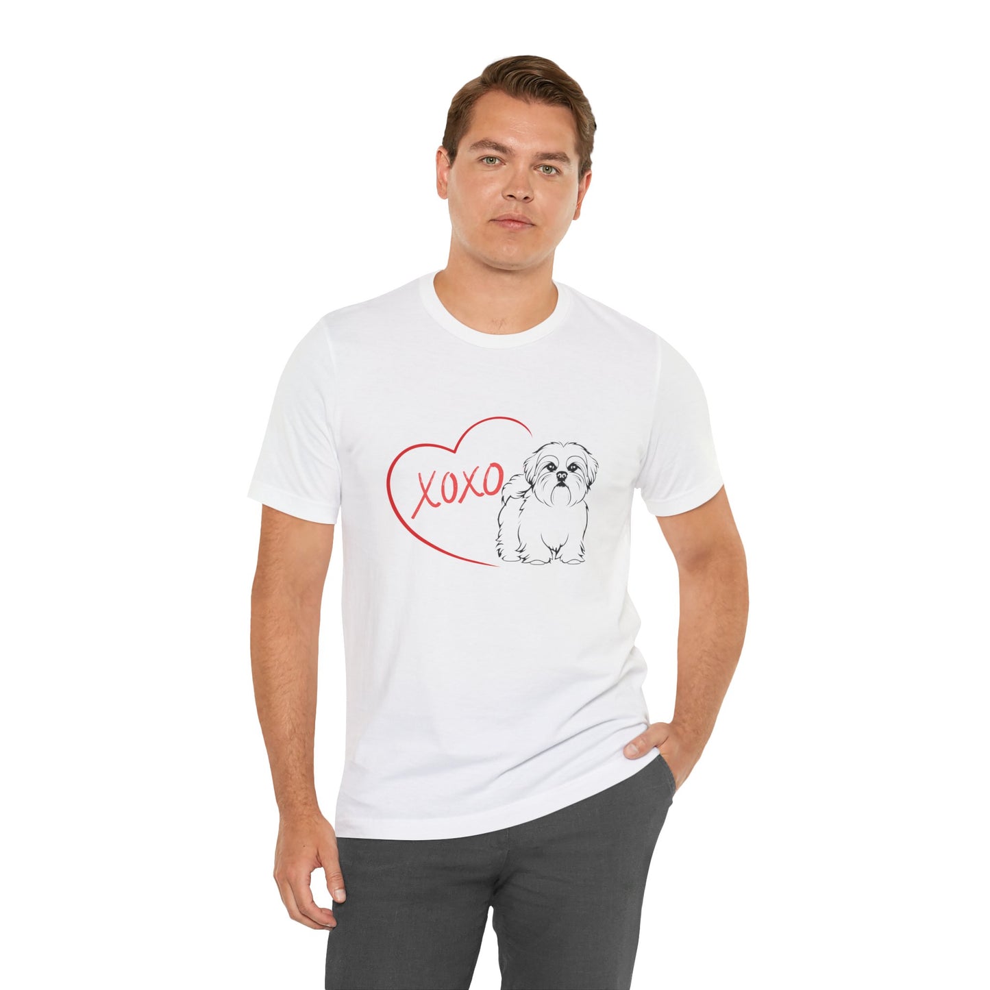 Small Dog Lover Valentine’s Day Shirt | Trendy & Comfortable Dog Lover Apparel – SHIH TZU