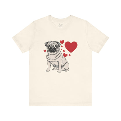 Small Dog Lover Valentine’s Day Shirt | Unique & Stylish Pet Apparel for Dog Moms & Dads – PUG