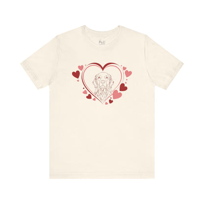 Golden Retriever Valentine’s Shirt – Perfect Gift for Dog Lovers - 2