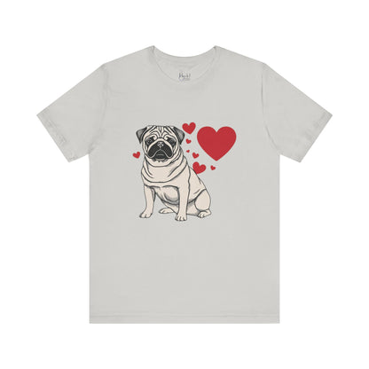 Small Dog Lover Valentine’s Day Shirt | Unique & Stylish Pet Apparel for Dog Moms & Dads – PUG