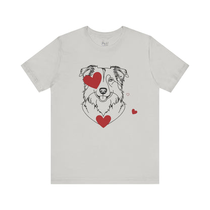 Valentine’s Day T-Shirts for Active Dog Lovers – Perfect for Outdoorsy Pet Parents – AUSTRALIAN SHEPHERD