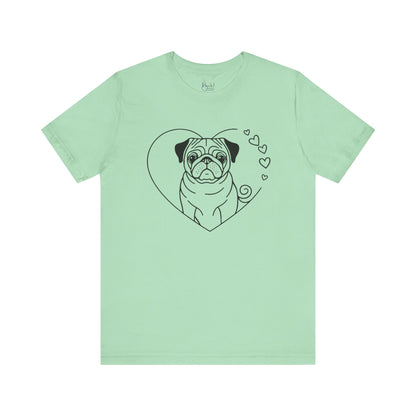 Valentine’s Day Tees for Small Dog Enthusiasts | Cute Dog-Themed Shirts for Pet Lovers – PUG 3