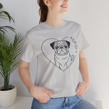 Valentine’s Day Tees for Small Dog Enthusiasts | Cute Dog-Themed Shirts for Pet Lovers – PUG 3