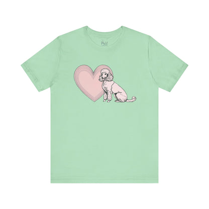 Poodle Valentine’s Day Tee – Heartwarming Apparel for Dog Lovers - 3