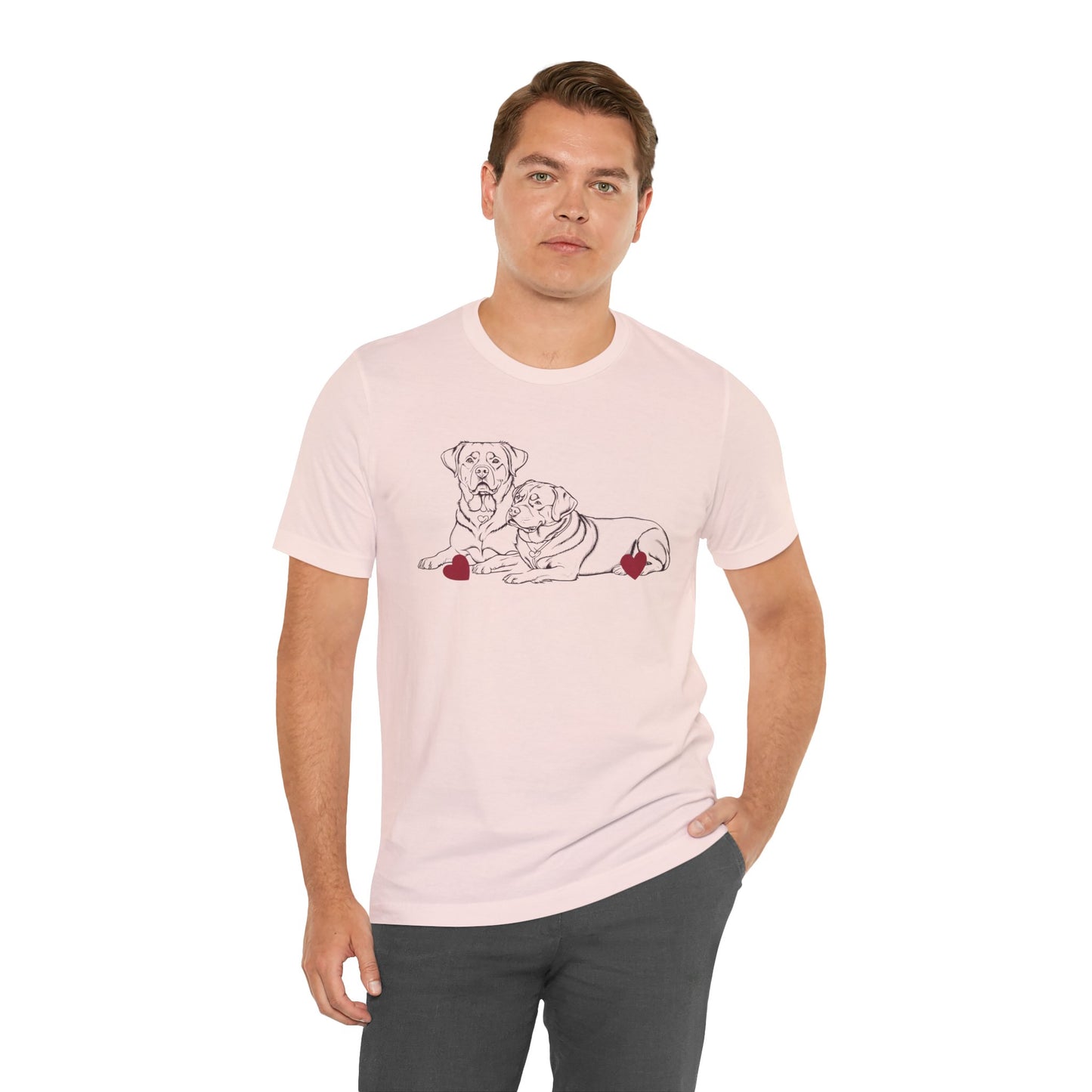 Valentine’s Day T-Shirts for Large Dog Lovers – Heartfelt Dog-Themed Tees – ROTTWEILER 2