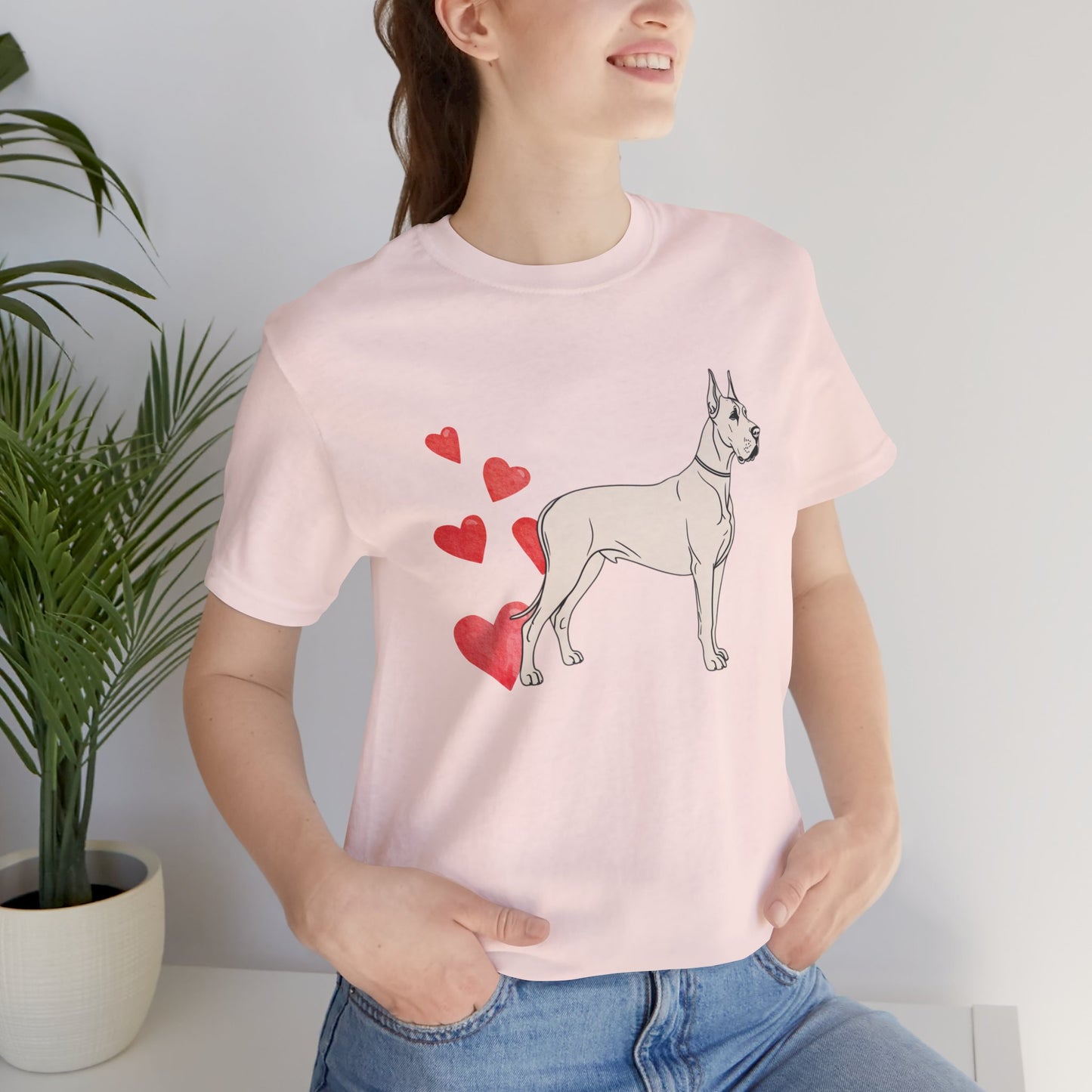 Valentine’s Day T-Shirts for Large Dog Lovers – Cute & Funny Dog Apparel – GREAT DANE 3