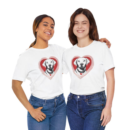 Labrador Valentine’s Day Tee – Heart Design for Dog Lovers - 3