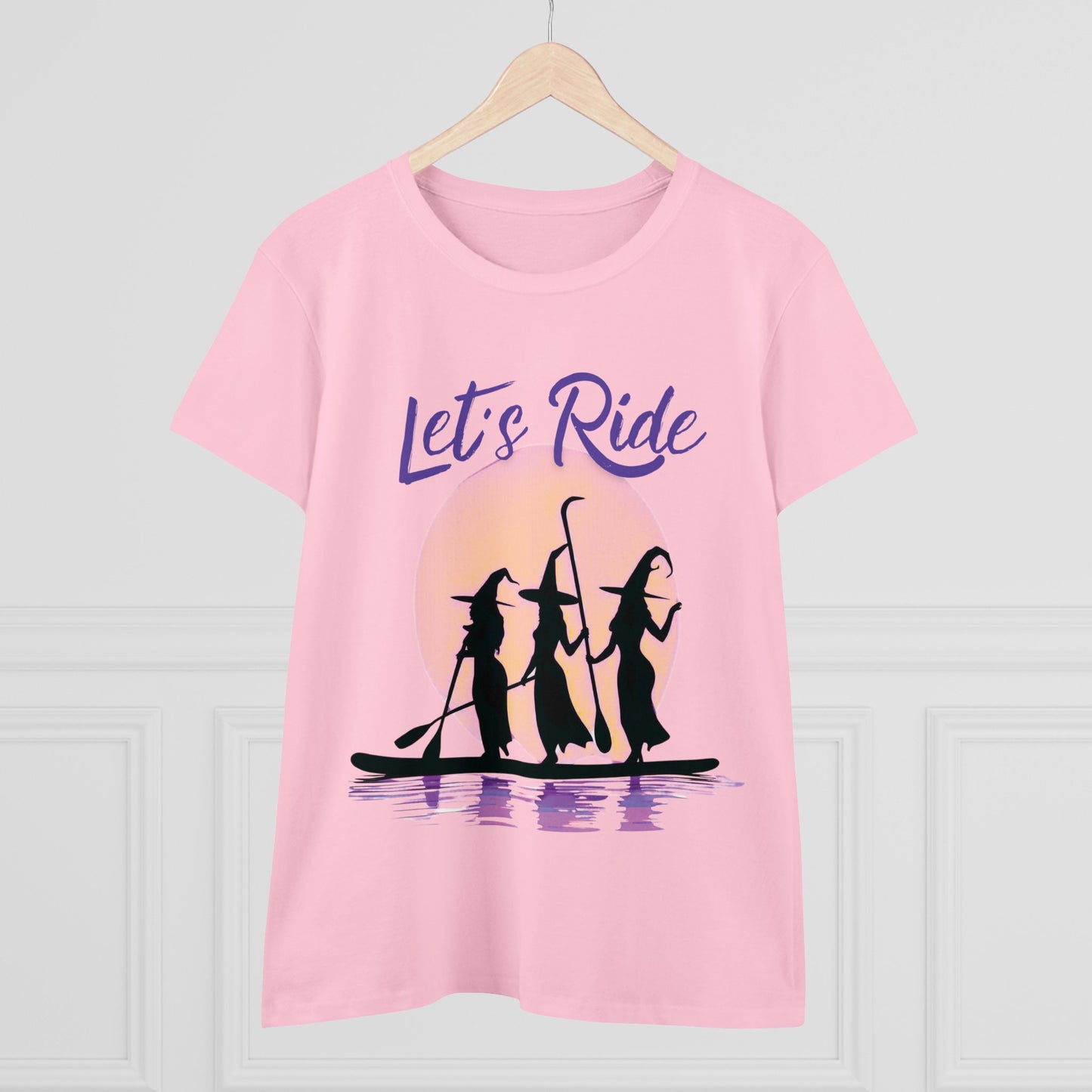 Paddle Boarding Witches - Women's Cotton T-Shirt