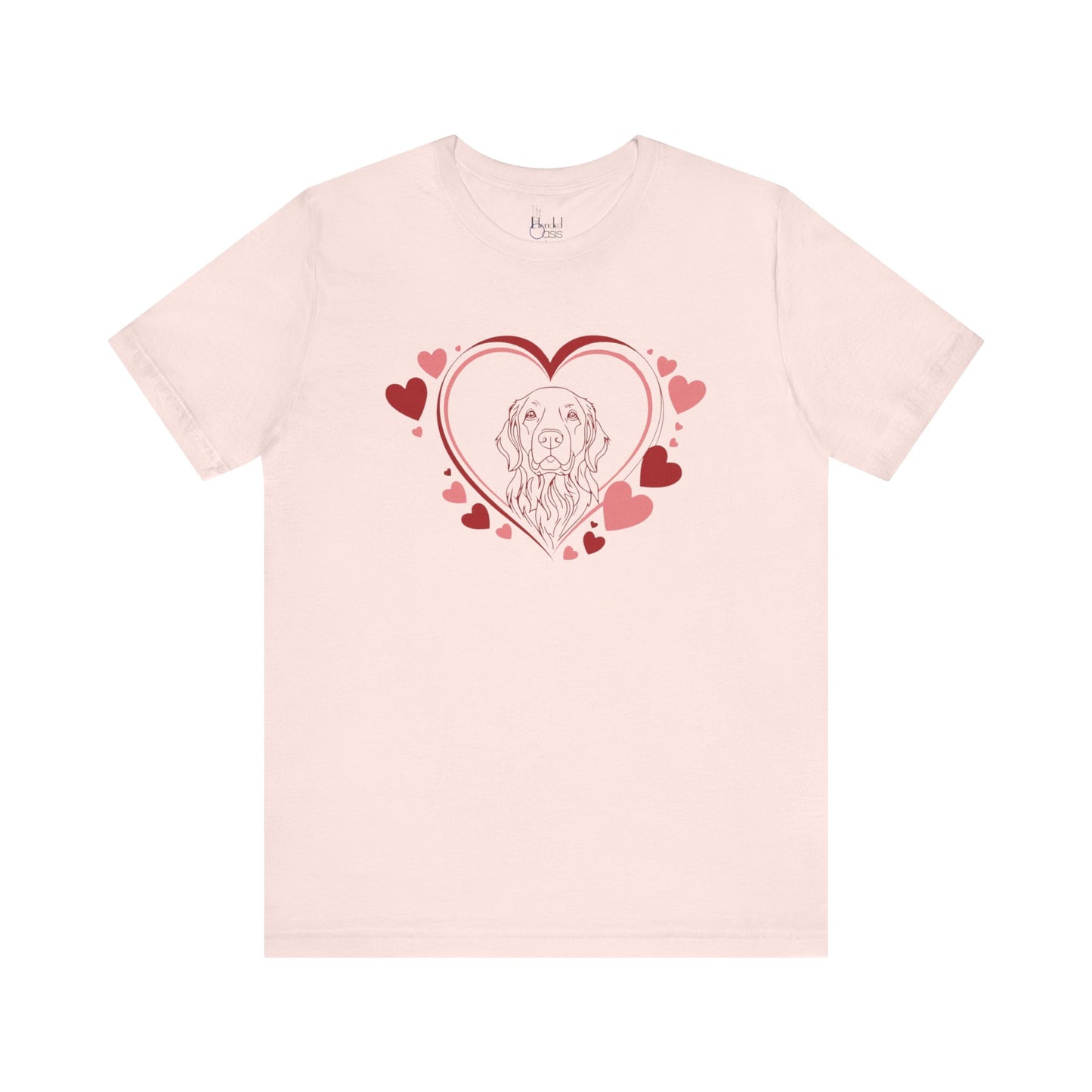 Golden Retriever Valentine’s Shirt – Perfect Gift for Dog Lovers - 2