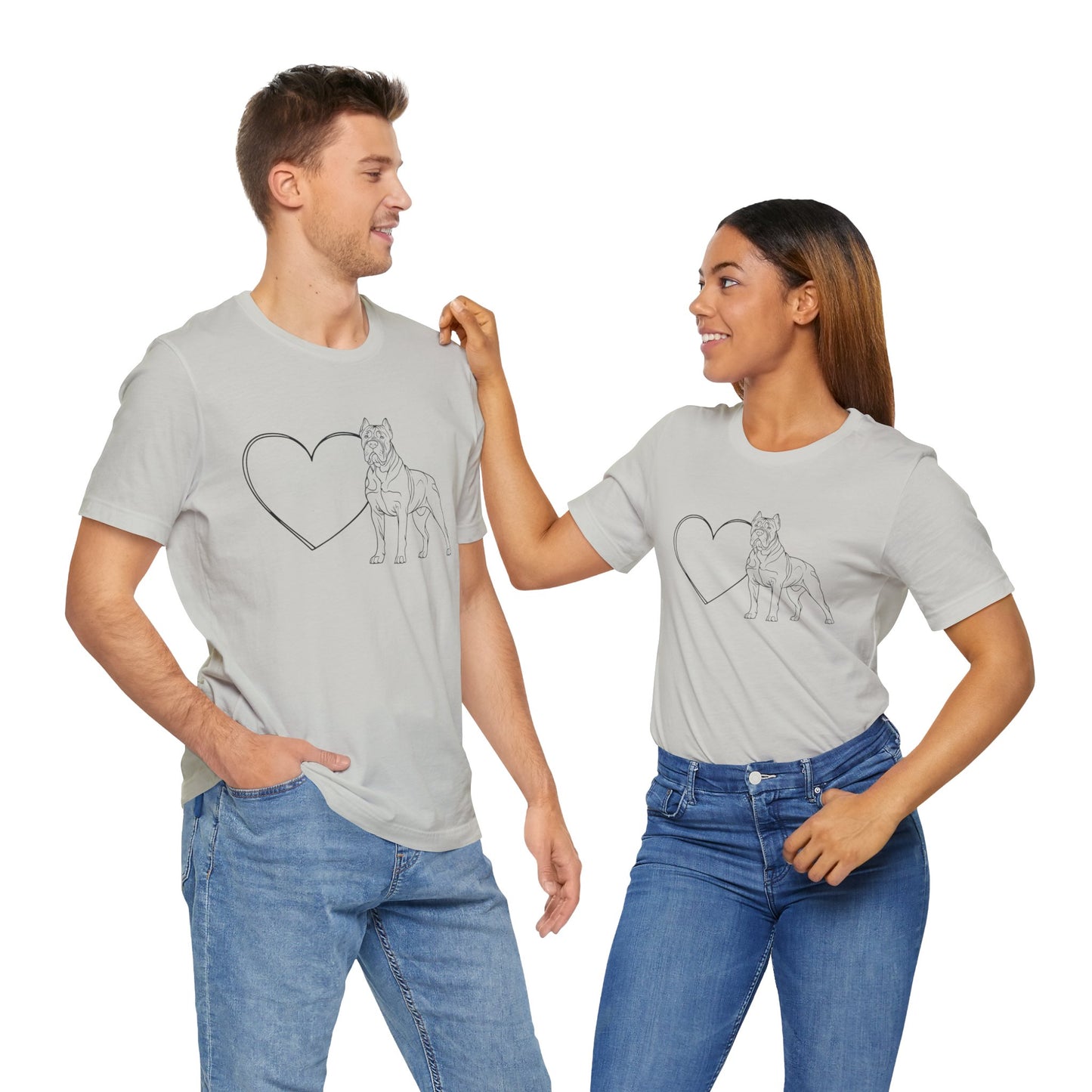 Valentine’s Day T-Shirts for Dog Lovers – Large Dog Breed Apparel Gift – CANE CORSO 3