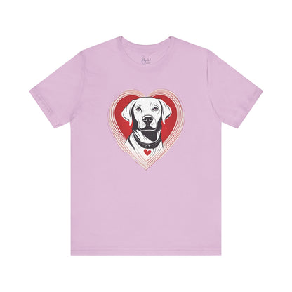 Labrador Valentine’s Day Tee – Heart Design for Dog Lovers - 3