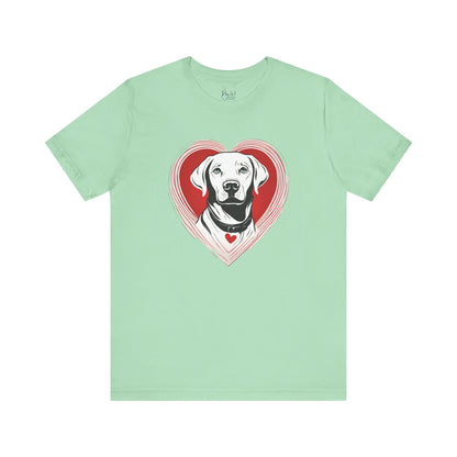 Labrador Valentine’s Day Tee – Heart Design for Dog Lovers - 3