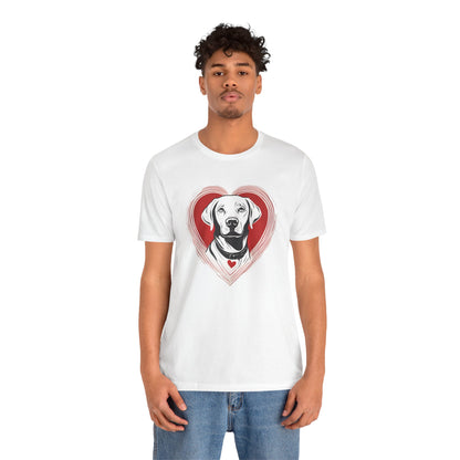 Labrador Valentine’s Day Tee – Heart Design for Dog Lovers - 3