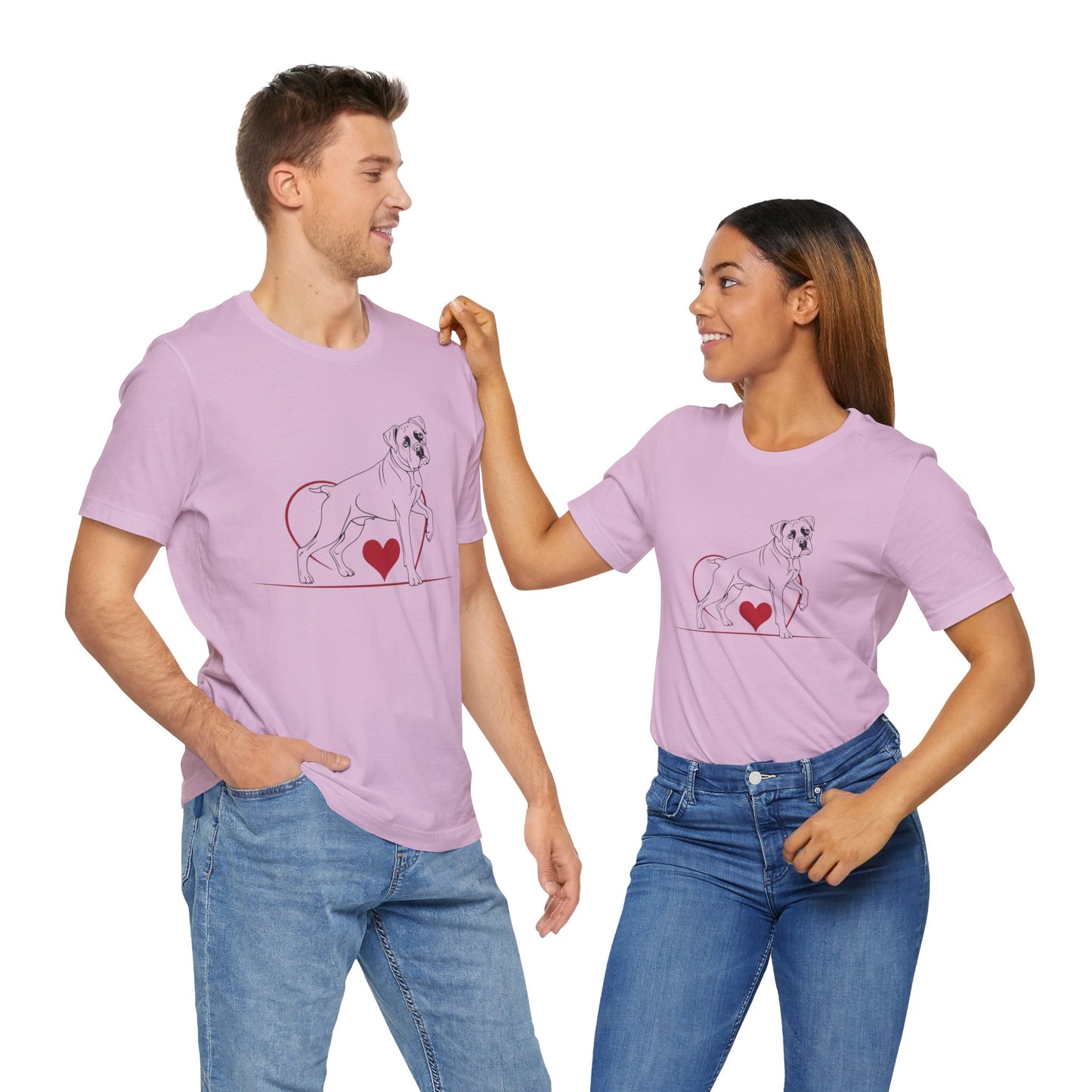 Valentine’s Day Shirts for Dog Lovers – Large Breed Dog T-Shirts for Pet Owners – BOXER 3