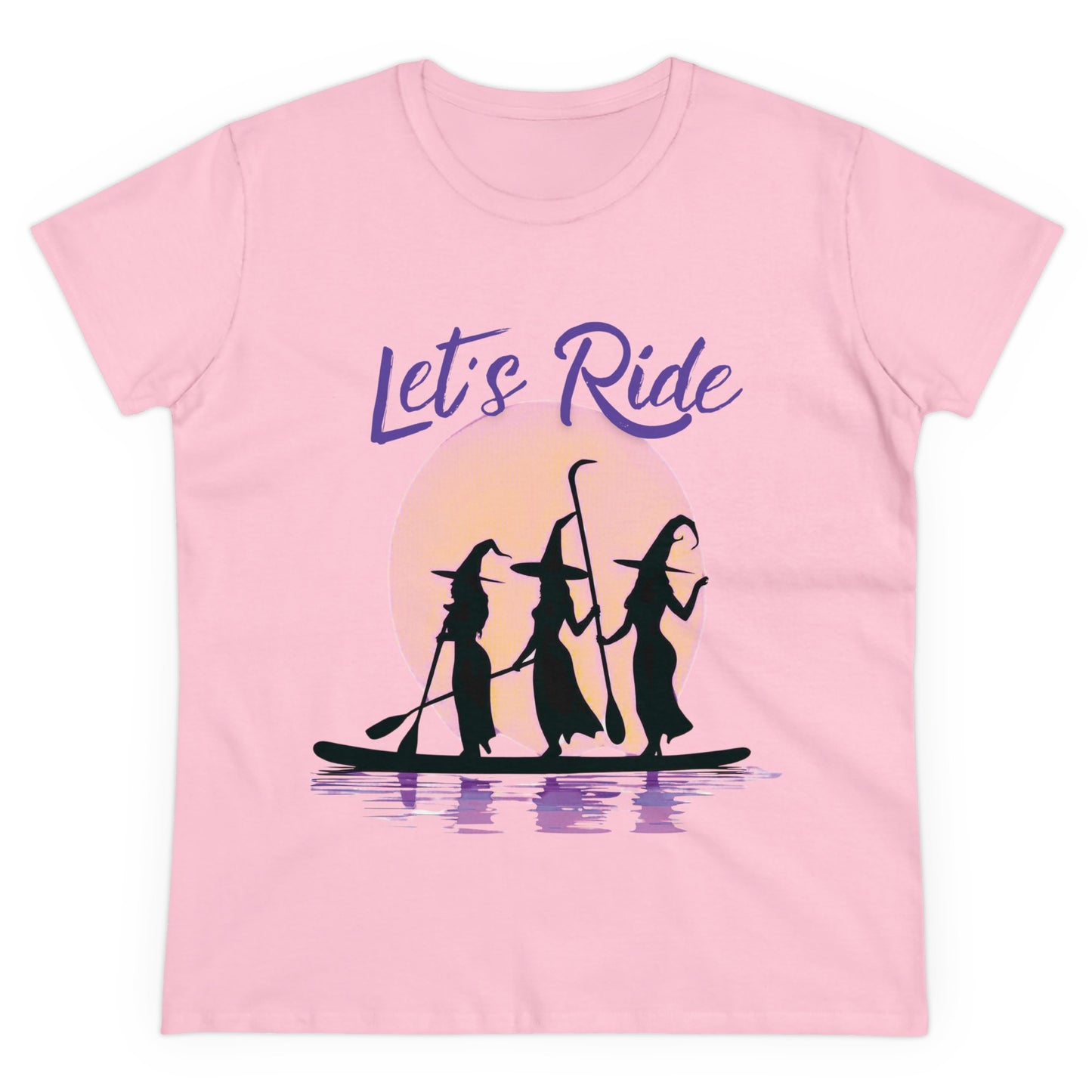 Paddle Boarding Witches - Women's Cotton T-Shirt