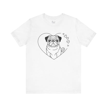 Valentine’s Day Tees for Small Dog Enthusiasts | Cute Dog-Themed Shirts for Pet Lovers – PUG 3