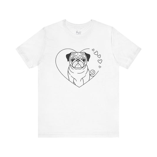 Valentine’s Day Tees for Small Dog Enthusiasts | Cute Dog-Themed Shirts for Pet Lovers – PUG 3