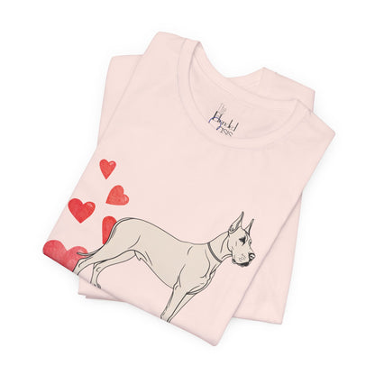 Valentine’s Day T-Shirts for Large Dog Lovers – Cute & Funny Dog Apparel – GREAT DANE 3