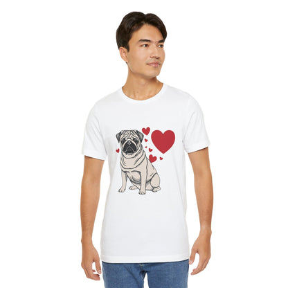 Small Dog Lover Valentine’s Day Shirt | Unique & Stylish Pet Apparel for Dog Moms & Dads – PUG