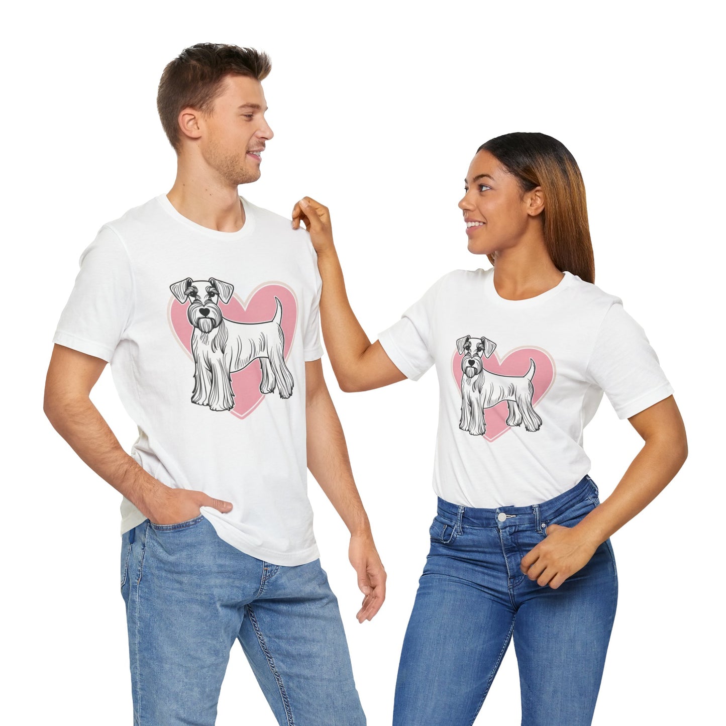 Valentine’s Day Shirts for Dog Lovers with Small Dogs | Love & Paw Prints Apparel – SCHNAUZER 2