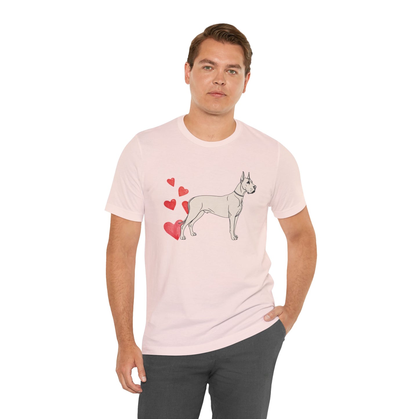 Valentine’s Day T-Shirts for Large Dog Lovers – Cute & Funny Dog Apparel – GREAT DANE 3