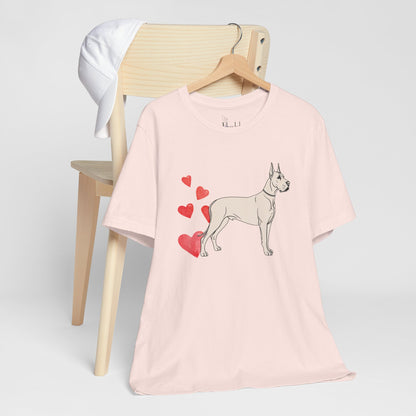 Valentine’s Day T-Shirts for Large Dog Lovers – Cute & Funny Dog Apparel – GREAT DANE 3