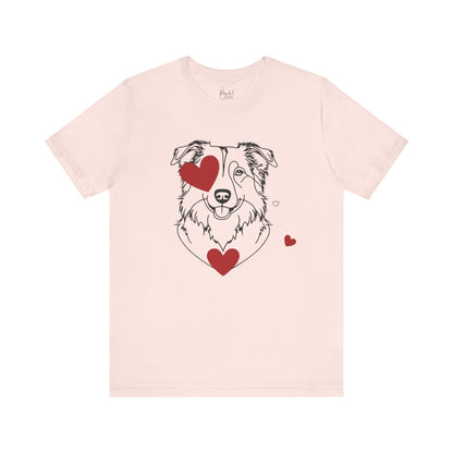 Valentine’s Day T-Shirts for Active Dog Lovers – Perfect for Outdoorsy Pet Parents – AUSTRALIAN SHEPHERD