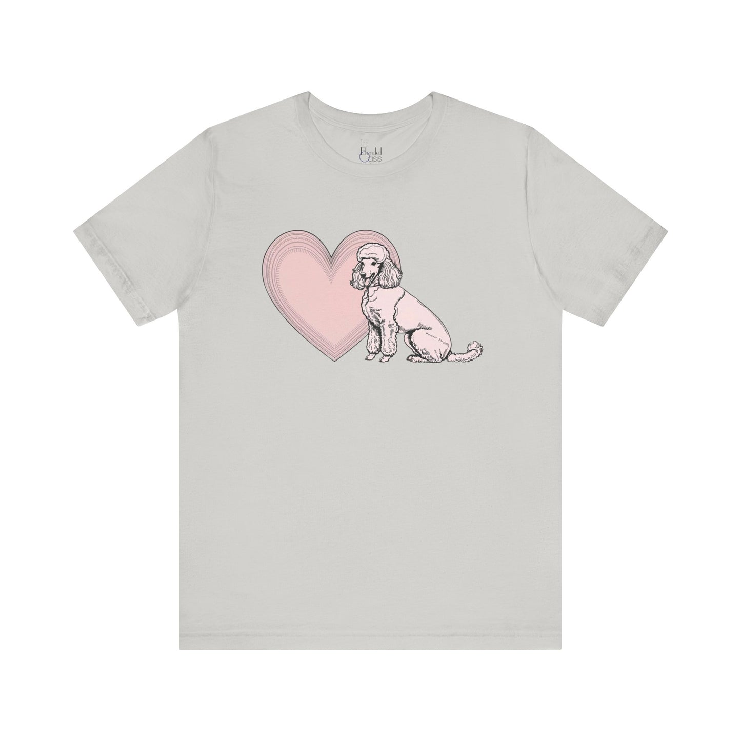 Poodle Valentine’s Day Tee – Heartwarming Apparel for Dog Lovers - 3