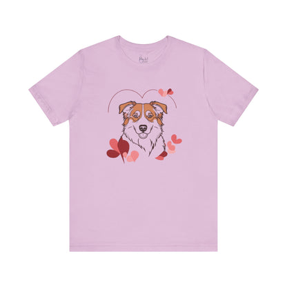 Valentine’s Day T-Shirts for Outdoorsy Dog Lovers – Active Dog Parent Tees – AUSTRALIAN SHEPHERD 3