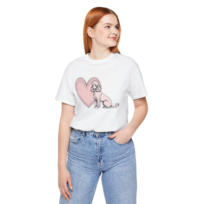 Poodle Valentine’s Day Tee – Heartwarming Apparel for Dog Lovers - 3