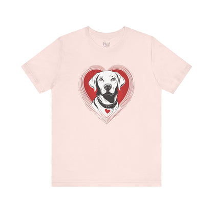 Labrador Valentine’s Day Tee – Heart Design for Dog Lovers - 3