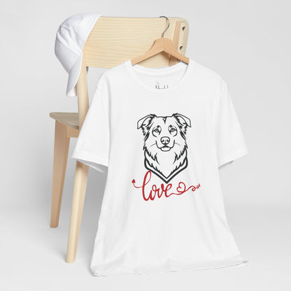 Active Dog Lovers Valentine’s Day Shirts – Outdoor Adventure Dog Apparel – AUSTRALIAN SHEPHERD 2