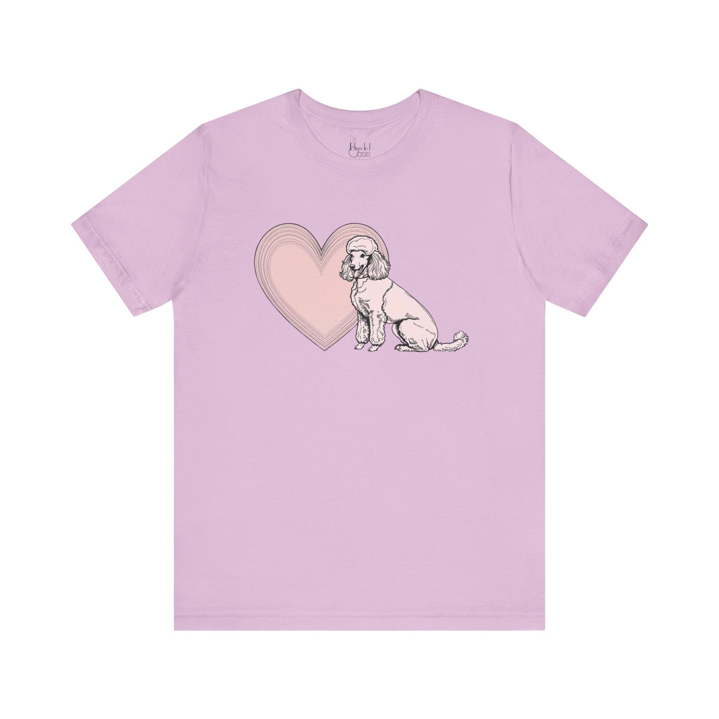 Poodle Valentine’s Day Tee – Heartwarming Apparel for Dog Lovers - 3