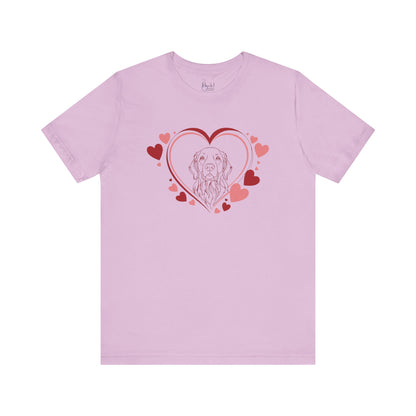 Golden Retriever Valentine’s Shirt – Perfect Gift for Dog Lovers - 2