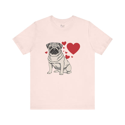 Small Dog Lover Valentine’s Day Shirt | Unique & Stylish Pet Apparel for Dog Moms & Dads – PUG