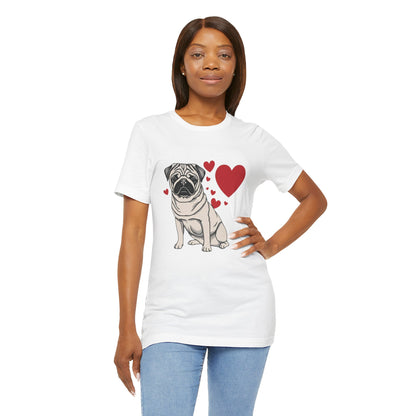 Small Dog Lover Valentine’s Day Shirt | Unique & Stylish Pet Apparel for Dog Moms & Dads – PUG