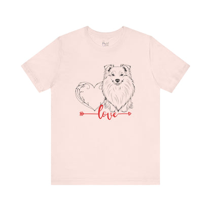 Active & Outdoorsy Dog Lover Valentine’s Day Tees – Perfect for Adventurous Pet Parents – SHELTIE SHETLAND SHEEPDOG 2