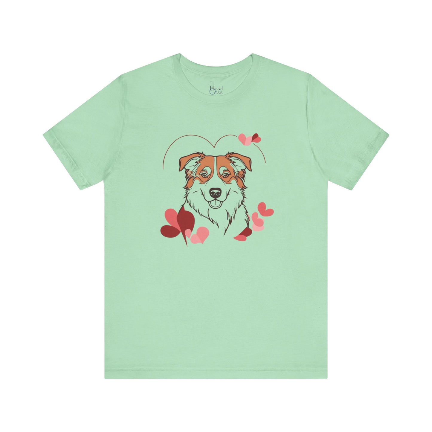 Valentine’s Day T-Shirts for Outdoorsy Dog Lovers – Active Dog Parent Tees – AUSTRALIAN SHEPHERD 3